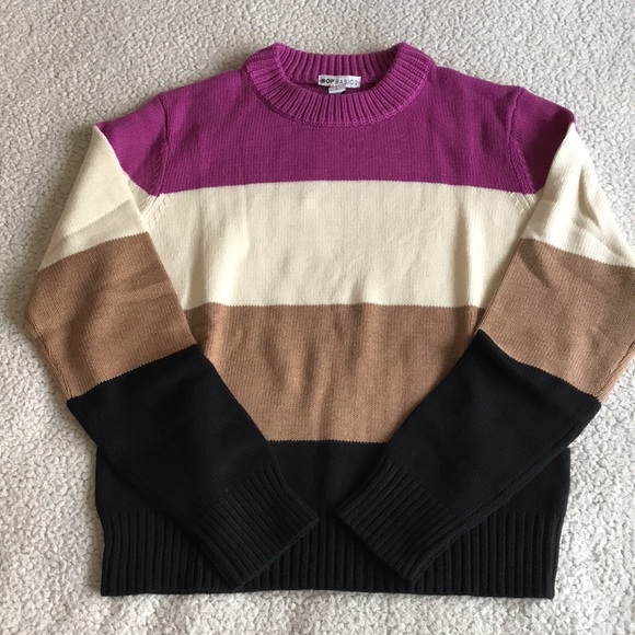 Shopbop wide stripe sweater L New - Picture 6 of 16